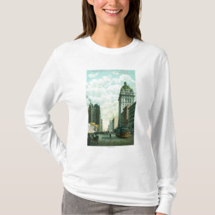 Beskåda av Market St nära 3rd och Kearny T-shirt
