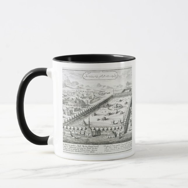 Beskåda av Mecka, från 'Entwurf einer historischen Mugg (Vänster)