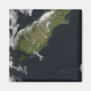 Beskåda av mest av den södra ön av nyazeeländs magnet