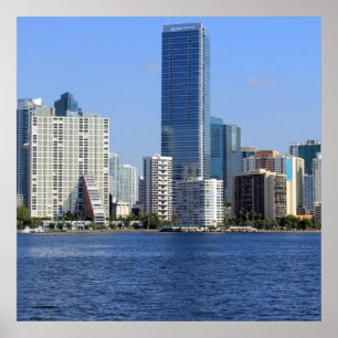 Beskåda av Miami horisont Poster