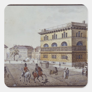 Beskåda av minten, Berlin Fyrkantigt Klistermärke