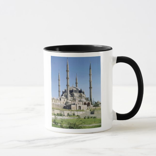 Beskåda av moskén, ottomanen, byggd c.1569-75 mugg (Höger)