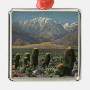 Beskåda av Mt. San Jacinto nära Palm Spring Julgransprydnad Metall
