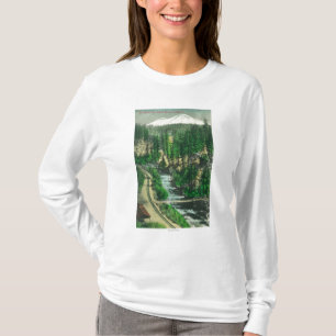 Beskåda av Mt. Shasta från Shasta reträtt T-shirt