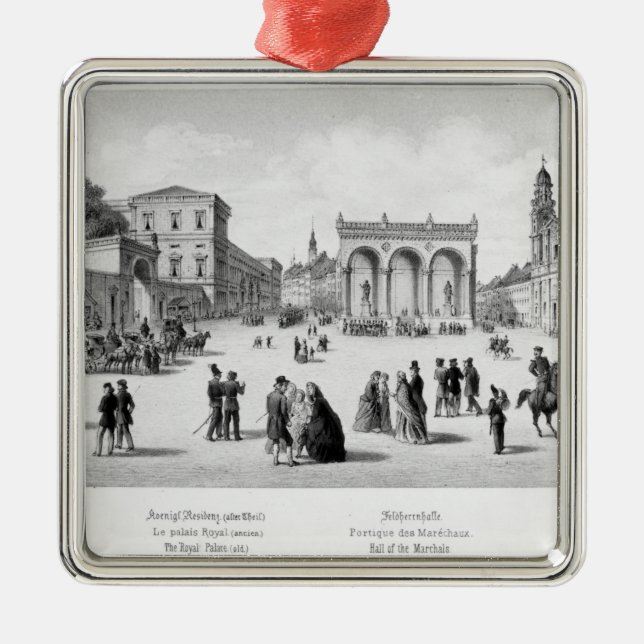 Beskåda av Munich, 1869 Julgransprydnad Metall (Framsidan)