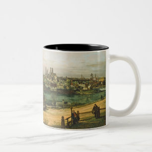 Beskåda av Munich, C. 1761 (olja på kanfas) Två-Tonad Mugg