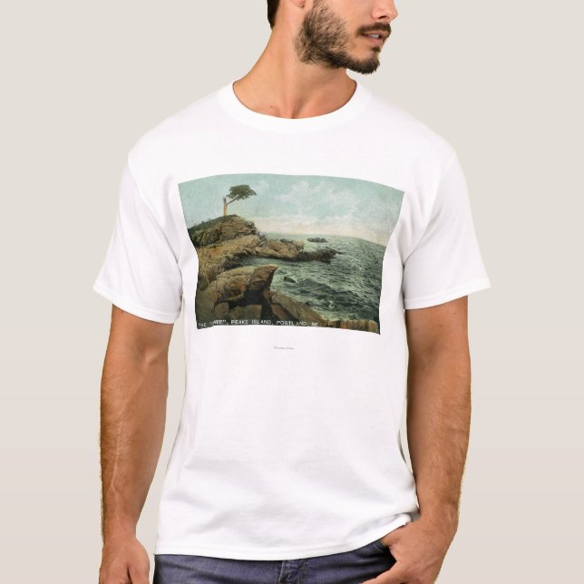 Beskåda av nå en höjdpunkt ön och paraträd t-shirt (Framsida)