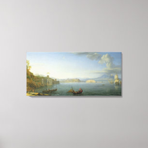 Beskåda av Naples, 1750 Canvastryck