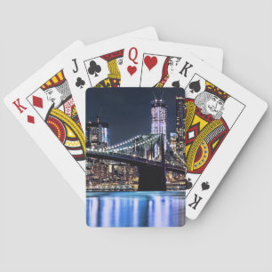 Beskåda av News York Brooklyn överbryggar Spel Kort