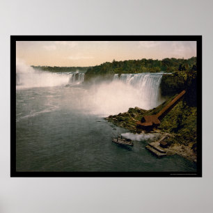 Beskåda av Niagara Falls 1898 Poster