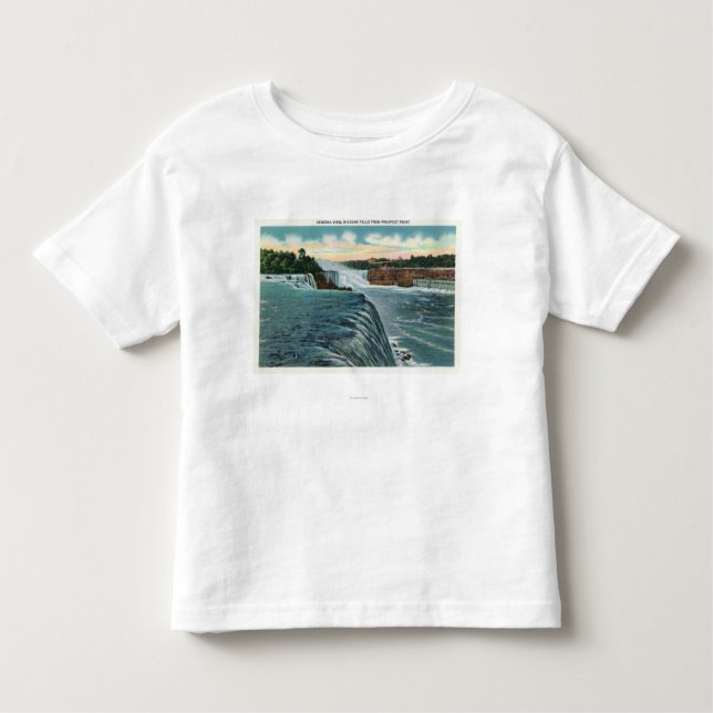 Beskåda av Niagara Falls från utsikt pekar T-shirt (Framsida)