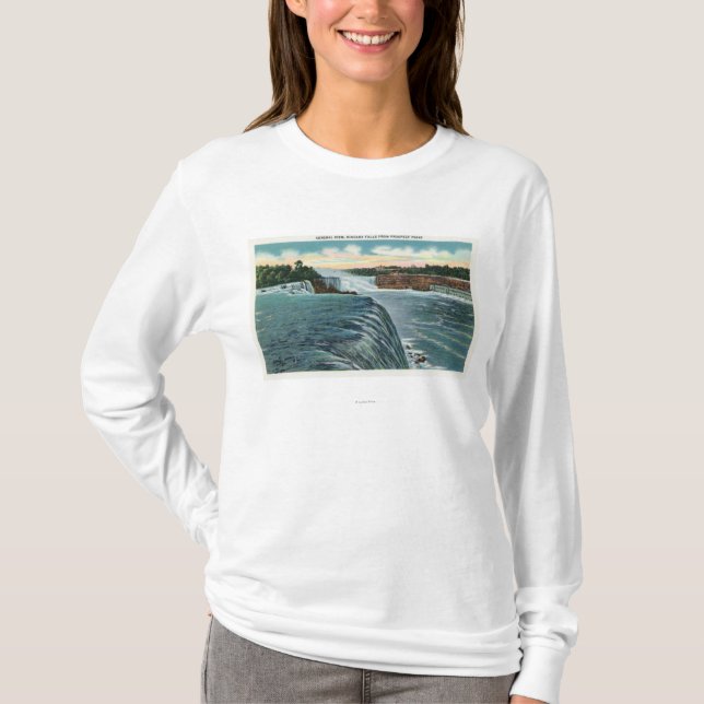 Beskåda av Niagara Falls från utsikt pekar Tee Shirt (Framsida)