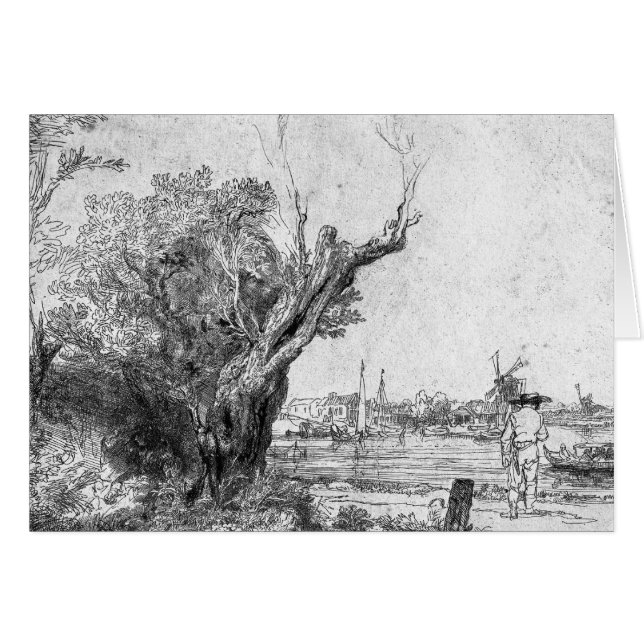 Beskåda av Omval, nära Amsterdam, 1645 Hälsningskort (Framsidan Horizontal)