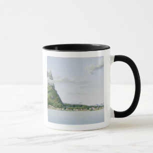 Beskåda av ön av Bora Bora, från 'resaautomatiskn Mugg