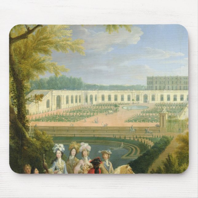 Beskåda av Orangerien på Versailles, efter 1697 Musmatta (Framsidan)