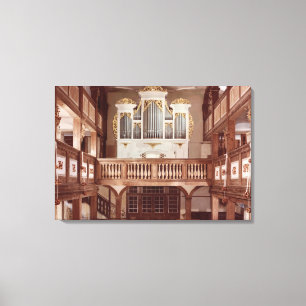 Beskåda av organ canvastryck