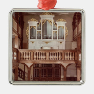 Beskåda av organ julgransprydnad metall