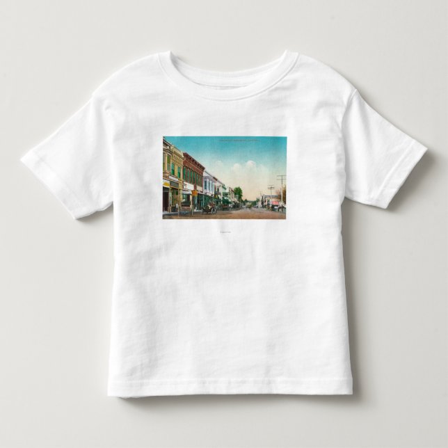 Beskåda av östliga StreetHealdsburg, CA T-shirt (Framsida)