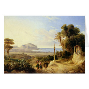 Beskåda av Palermo, 1840 Hälsningskort