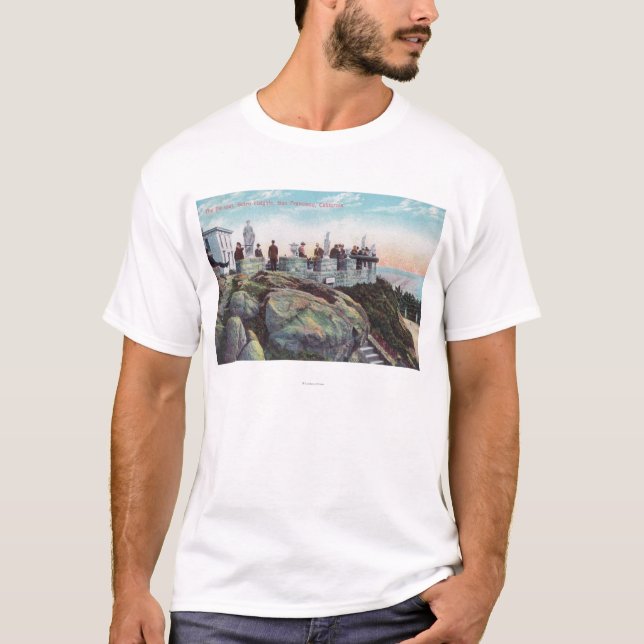 Beskåda av parapeten på Sutro höjder T Shirt (Framsida)