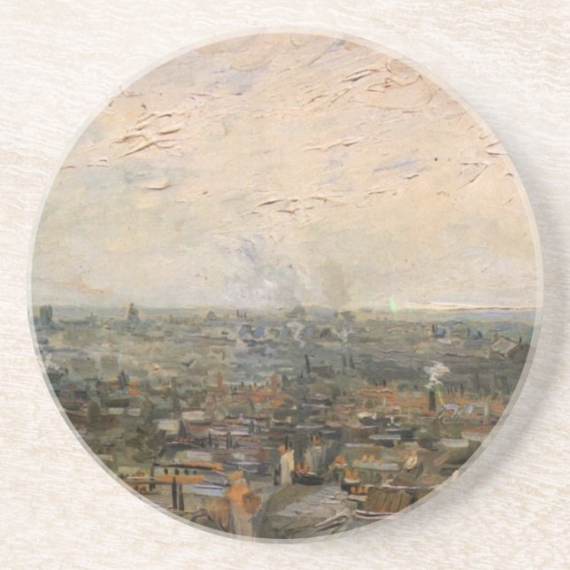 Beskåda av paris från Montmarte av Vincent Van Underlägg Sandsten (Framsidan)