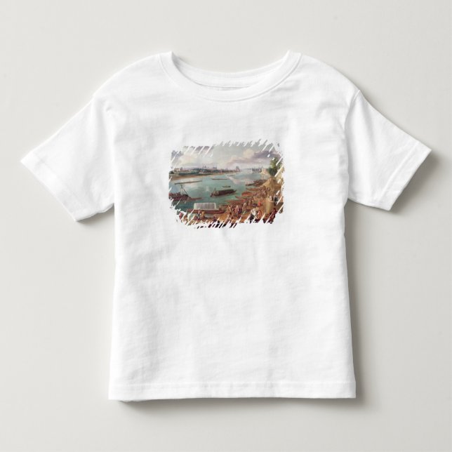 Beskåda av Paris från Quaien de la Rapee T Shirt (Framsida)