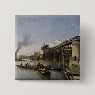 Beskåda av Paris, Seinen eller l'Estacade, 1853 Knapp