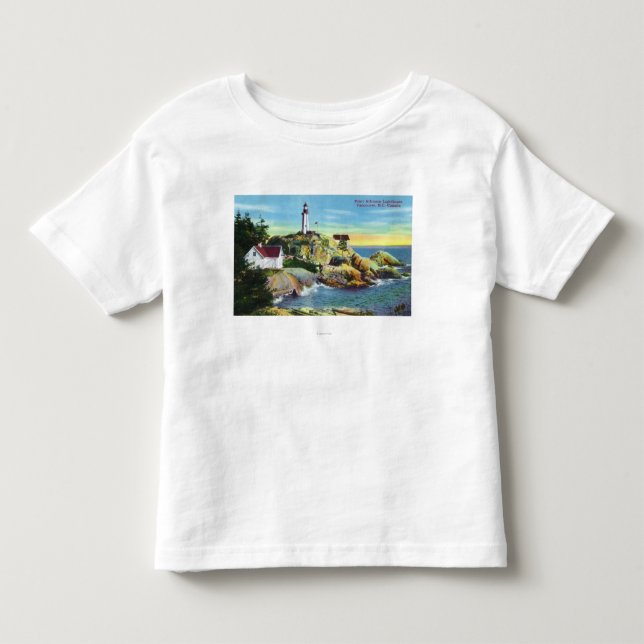 Beskåda av pekar Atkinson fyr 2 T Shirt (Framsida)