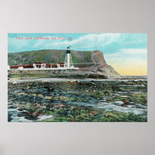 Beskåda av pekar Loma LighthouseSan Diego, CA Poster