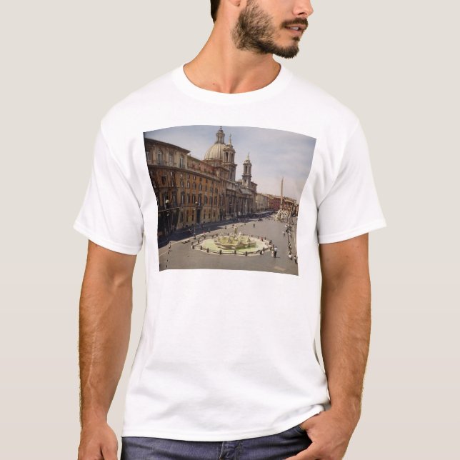 Beskåda av piazzaen tee (Framsida)