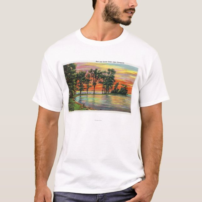 Beskåda av pilbåge, och pilen pekar t-shirt (Framsida)