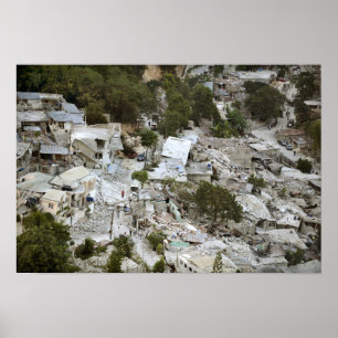 Beskåda av Port-au-Prince, Haiti Poster