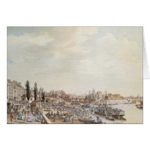 Beskåda av porten St Paul, Paris, 1782 Hälsningskort