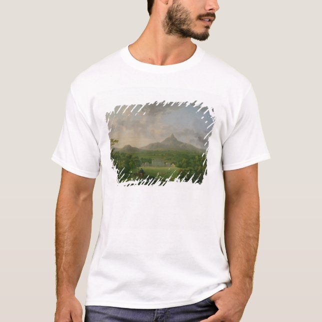 Beskåda av Powerscourt, ståndsmässiga Wicklow, T Shirt (Framsida)
