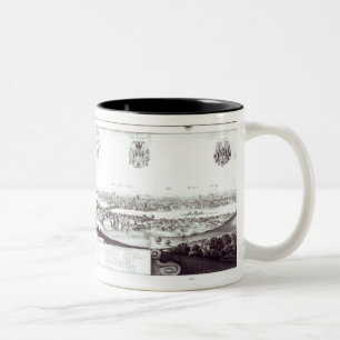Beskåda av Prague, 1649 Två-Tonad Mugg