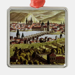 Beskåda av Prague Julgransprydnad Metall