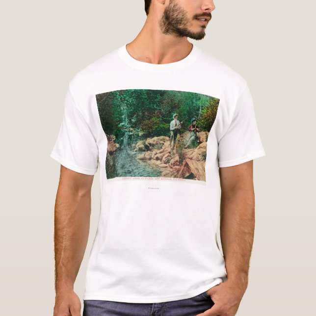 Beskåda av prärievargbäck på Gilroy Hot Springs T-shirt (Framsida)