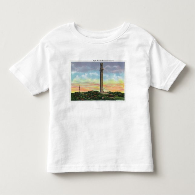 Beskåda av Provincetown vallfärdar den minnes- T-shirt (Framsida)