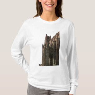 Beskåda av rätsidan med den canopied farstubron t-shirt