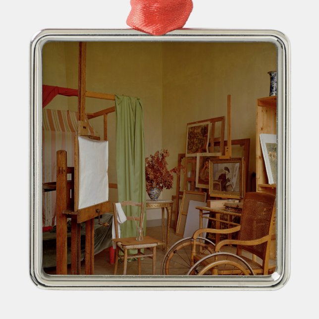 Beskåda av Renoirs studio, använt från 1907 Julgransprydnad Metall (Framsidan)