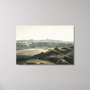 Beskåda av rocky mountains, plätera 44 från volym canvastryck