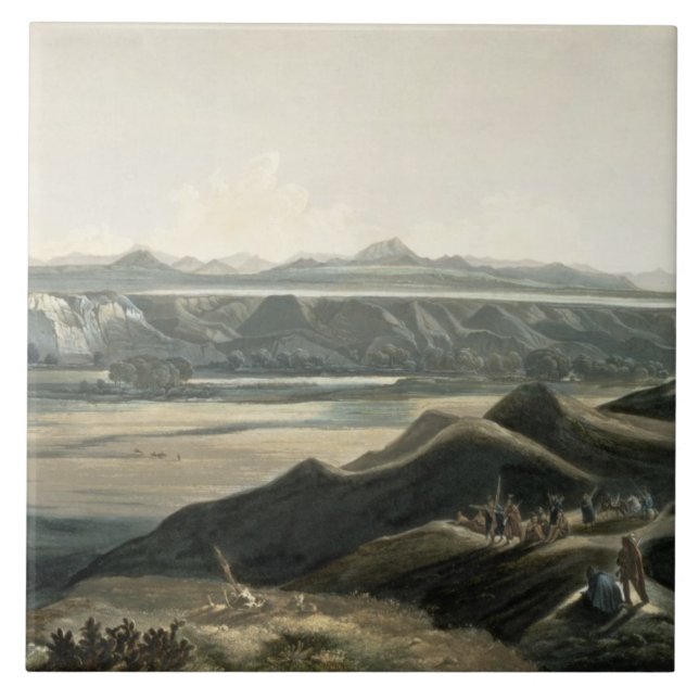 Beskåda av rocky mountains, plätera 44 från volym kakelplatta (Framsidan)