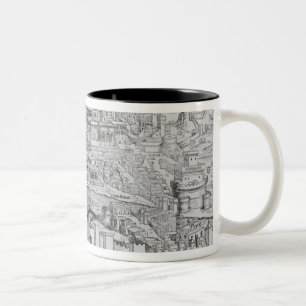 Beskåda av Rome, 1493 Två-Tonad Mugg