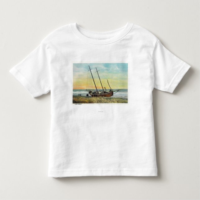 Beskåda av romspringerfrakten Ashore T Shirt (Framsida)