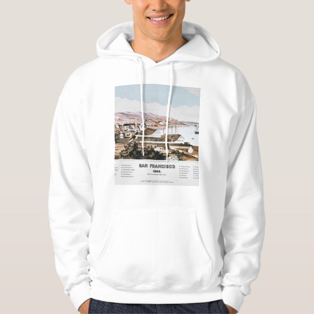 Beskåda av San Francisco, 1849 Hoodie (Framsida)
