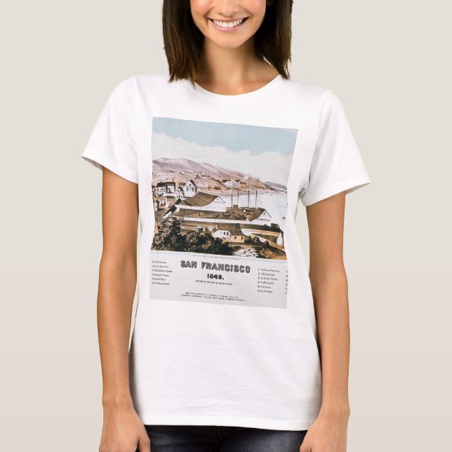 Beskåda av San Francisco, 1849 Tee (Framsida)