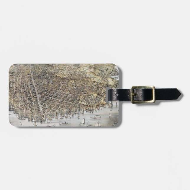 Beskåda av San Francisco, 1878 Bagagebricka (Horisontell Framsida)