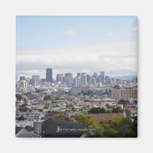 Beskåda av San Francisco horisont Magnet