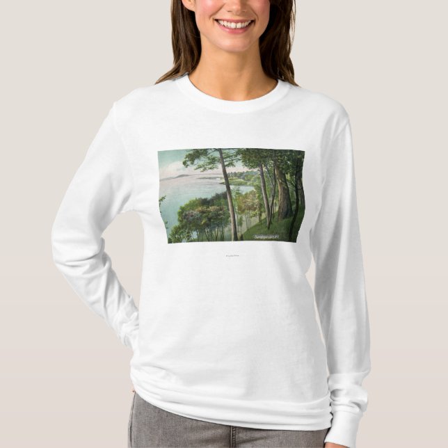 Beskåda av Saratoga sjön nr. 2 T-shirt (Framsida)