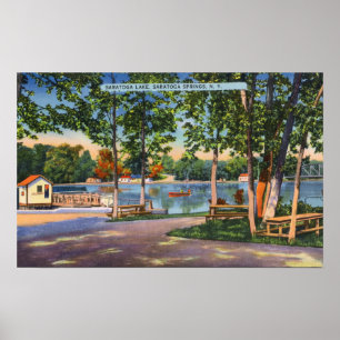 Beskåda av Saratoga sjön Poster